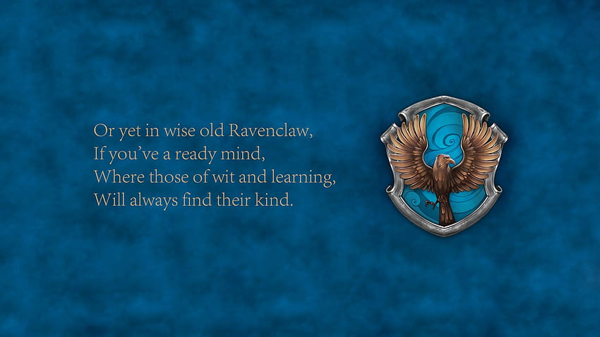 Wallpaper Wallpaper, ravenclaw, 1920x1080, Harry Potter, franchise,  Ravenclaw, garry potter for mobile and desktop, section минимализм,  resolution 1920x1200 - download