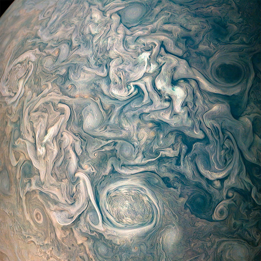 Space . Chaotic Clouds of Jupiter, NASA Jupiter HD phone wallpaper