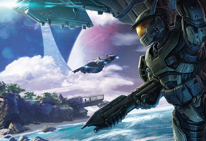 Halo Combat Evolved Art วันครบรอบ Halo CE วอลล์เปเปอร์ HD