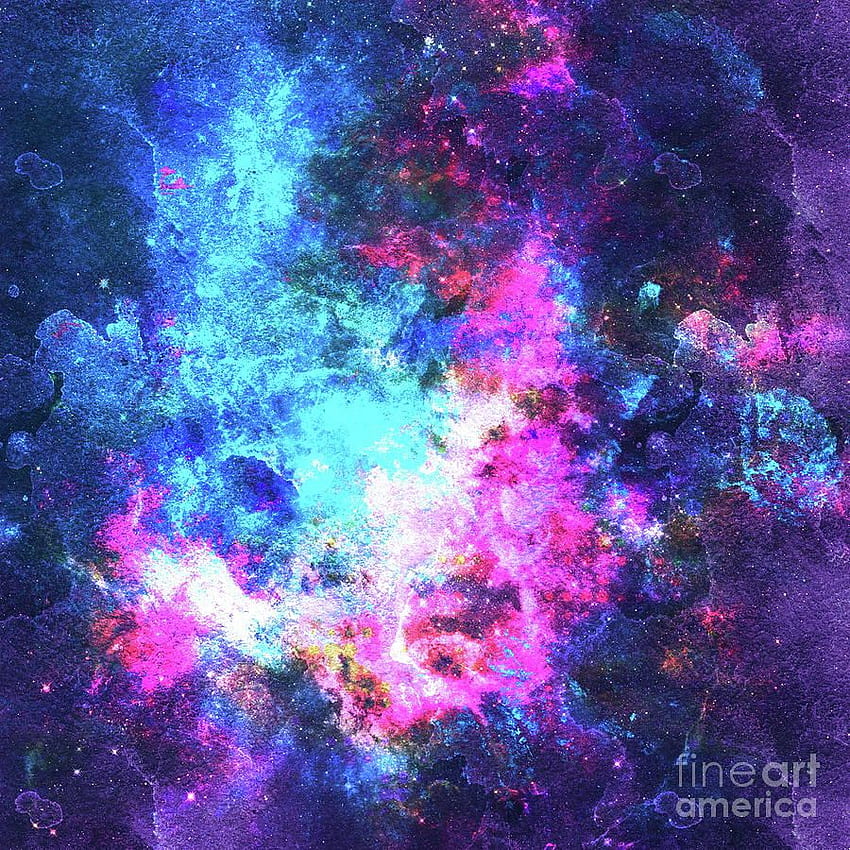 Fond abstrait aquarelle coloré. Multicolore Grunge Psychédélique Bleu Rose Texture Tie Dye Digital Art Fond d'écran de téléphone HD