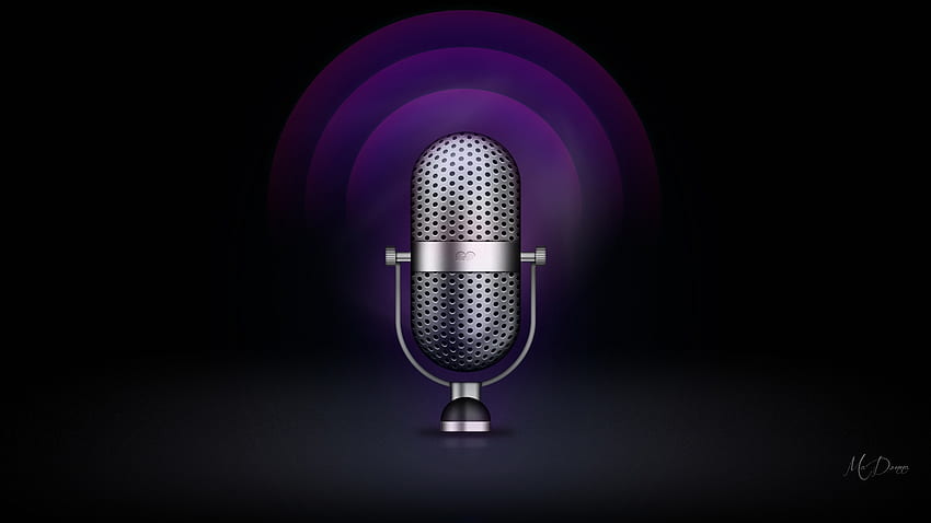 Mikrofon, radio, siaran, rekam, tema Firefox Persona, mikrofon Wallpaper HD