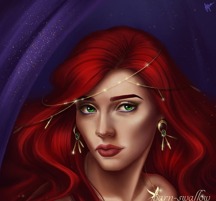 Cyana Barn Swallow Jewel Fantasy Face Redhead Girl Luminos Hd Wallpaper Pxfuel 