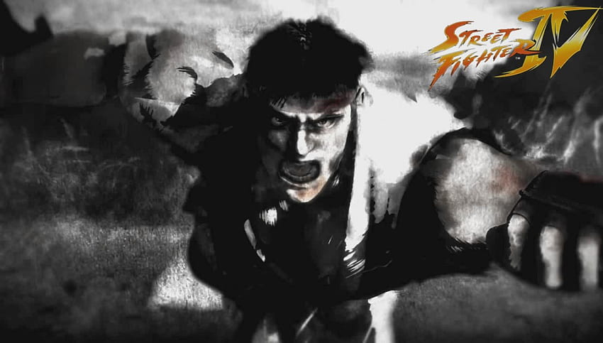 Street Fighter 4 - Ryu atac, kreskówka, preaty, gorąco, kochanie, piękno, ładne, anime, toon, gra dla dziewczyn, ulica, fajne, wojownik, latać, nowy Tapeta HD