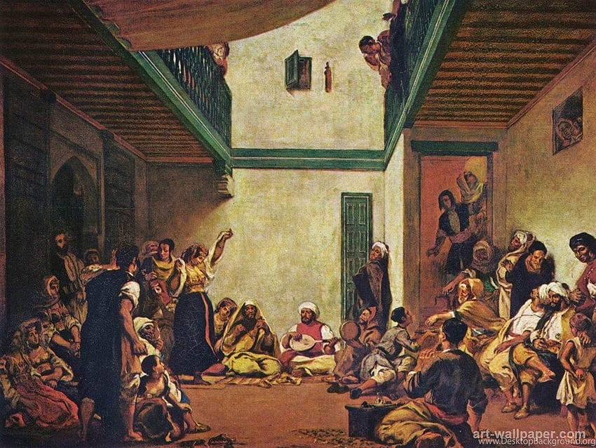 Jewish Wedding In Morocco, Delacroix Eugène Background, Eugene Delacroix HD wallpaper