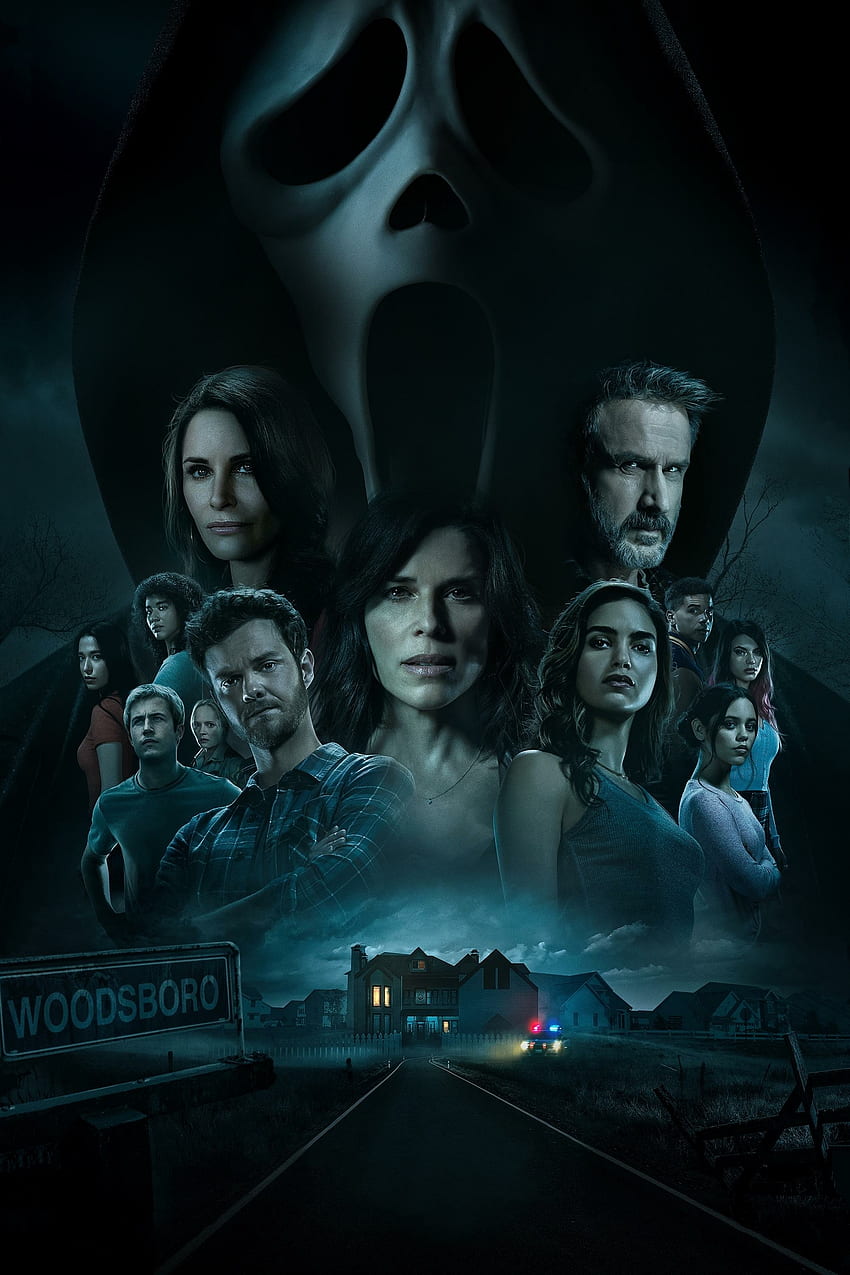 Scream 2022, филм, постер HD тапет за телефон