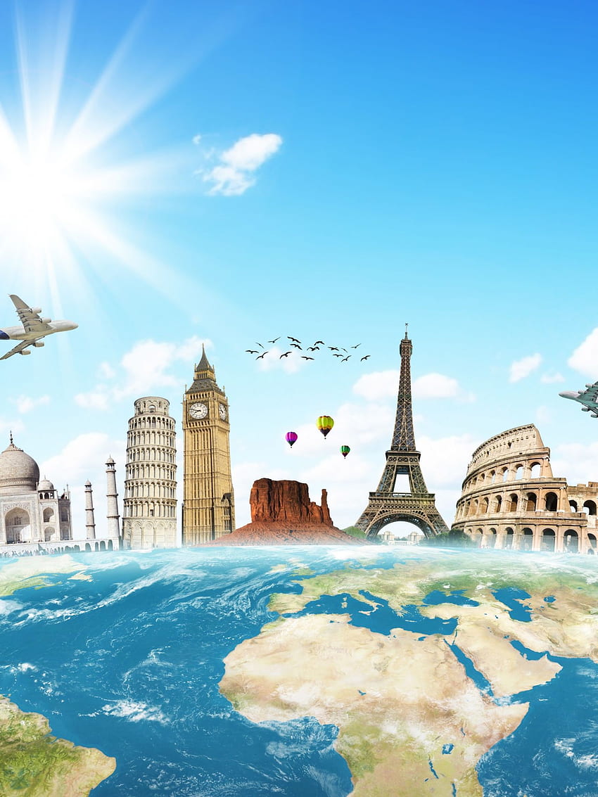 Viaja por el mundo Stock Nuevo [] para tu , Móvil y Tablet. Explora Viajar. Guías de viaje, ciudades de viaje, aplicación de viaje, viajes alrededor del mundo fondo de pantalla del teléfono