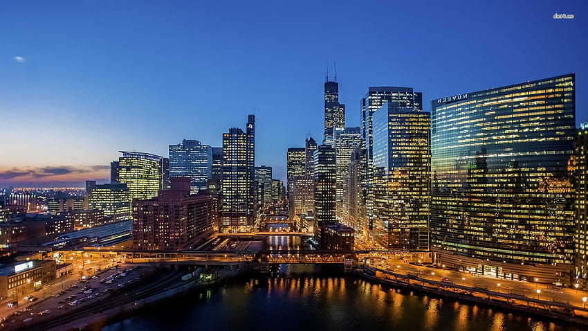 Chicago at night - World HD wallpaper | Pxfuel