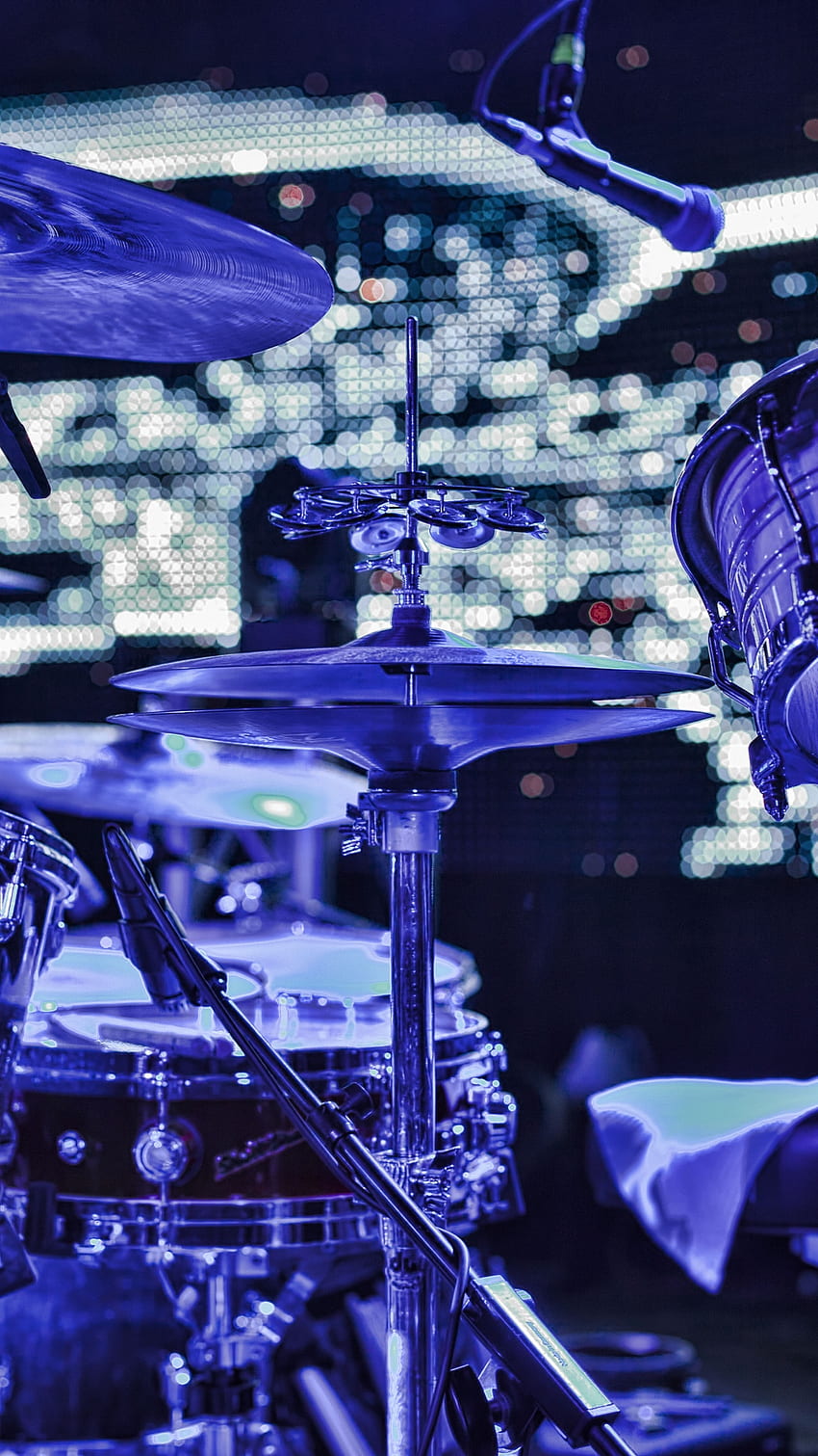 Drums, Musical Instrument, Lights - iPhone Drums - HD phone wallpaper