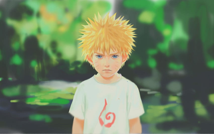 Uzumaki Naruto, Childhood, Semi Realistic, Blue HD wallpaper
