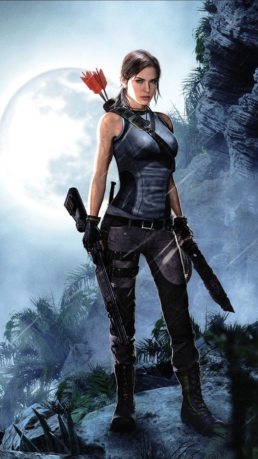 iPhone Sombra de Tomb Raider, Lara Croft - Sombra de Tomb Raider iPhone fondo de pantalla del teléfono