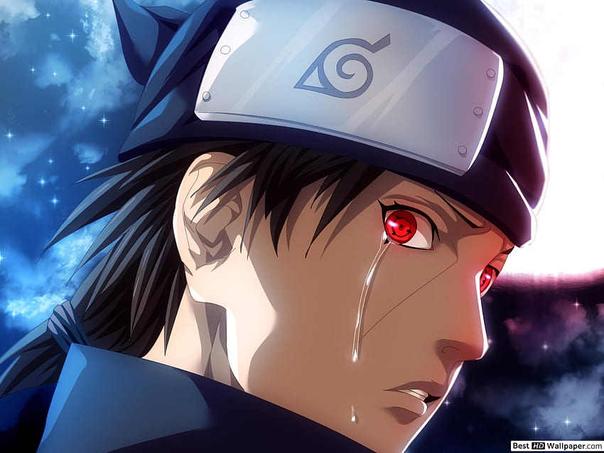 Naruto Shippuden - Itachi Uchiha, Leaf Shinobi, Sharingan, Crying HD wallpaper