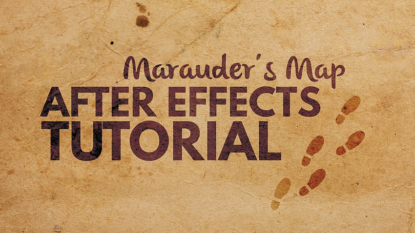 After Effects の Marauder's Map フットプリント チュートリアル、Marauder's Map Harry Potter 高画質の壁紙