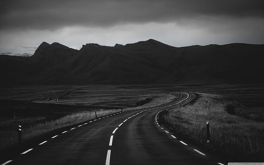 Road In Black And White for, Monochromatic HD wallpaper | Pxfuel