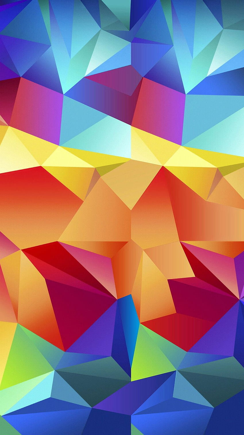 Colorful Random Triangles Android HD phone wallpaper