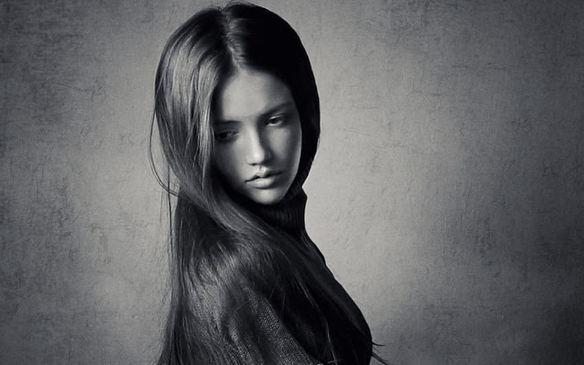 Portret, modelka, włosy, kobieta Tapeta HD