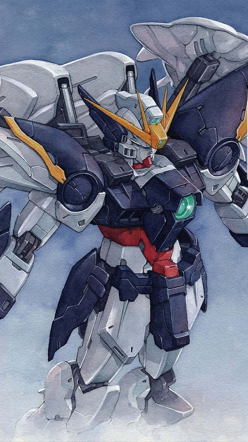 Gundam ala cero personalizado fondo de pantalla del teléfono