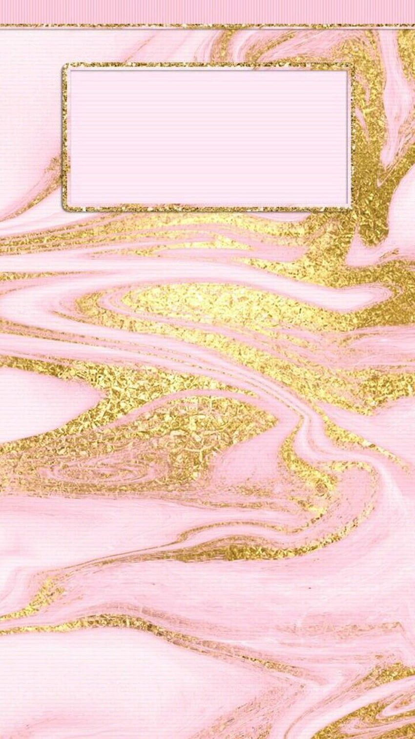 Pastellmarmor - rosa und goldener Marmorhintergrund, rosa und weißer Marmor HD-Handy-Hintergrundbild
