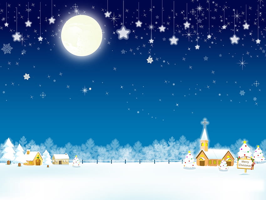 ในวันคริสต์มาส สีฟ้า งดงาม เย็น อบอุ่น น่ารัก งดงาม วอลล์เปเปอร์ HD