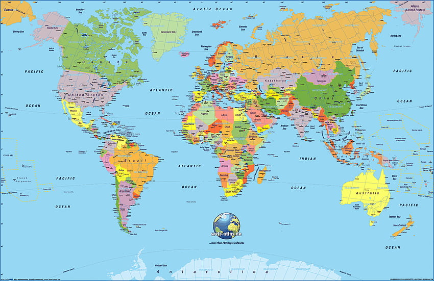 Carte du monde . Carte du monde , Carte du monde imprimable Fond d'écran HD