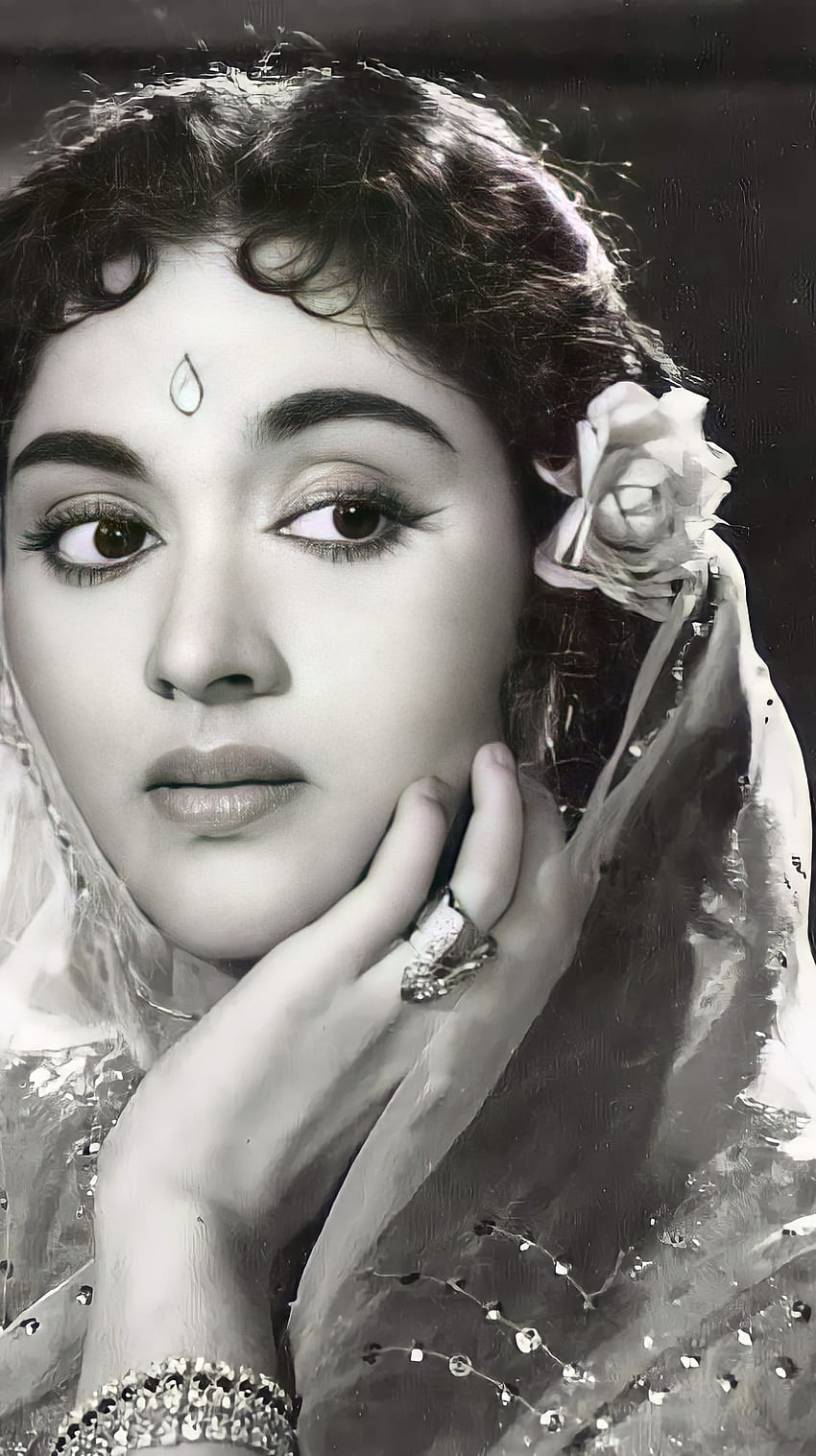 Madhubala, Bollywood-Schauspielerin, Vintage HD-Handy-Hintergrundbild