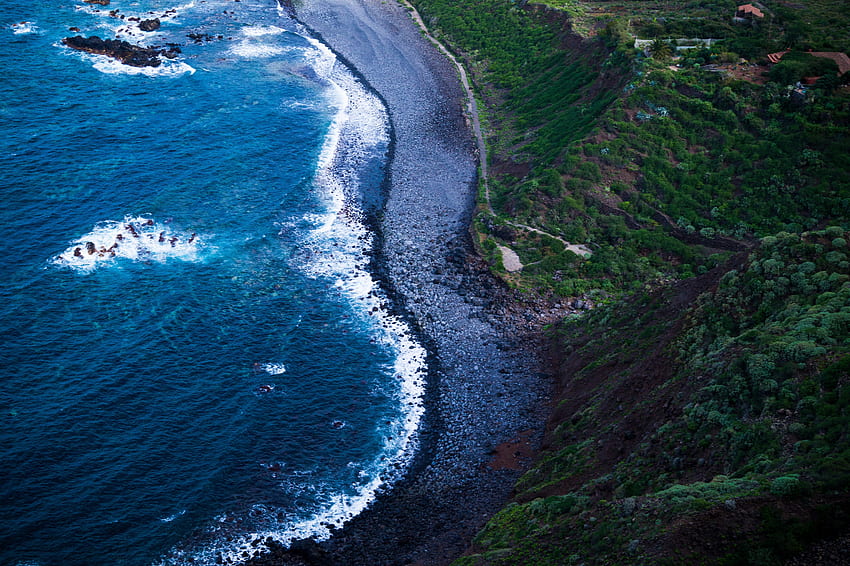 Alam, Laut, Pantai, Tepian, Busa, Selancar Wallpaper HD