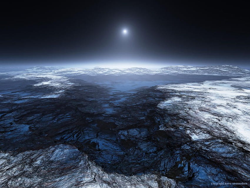 Europa - Luna di Giove (rendering). Pianeta alieno, sistema solare, luna di Giove europa Sfondo HD