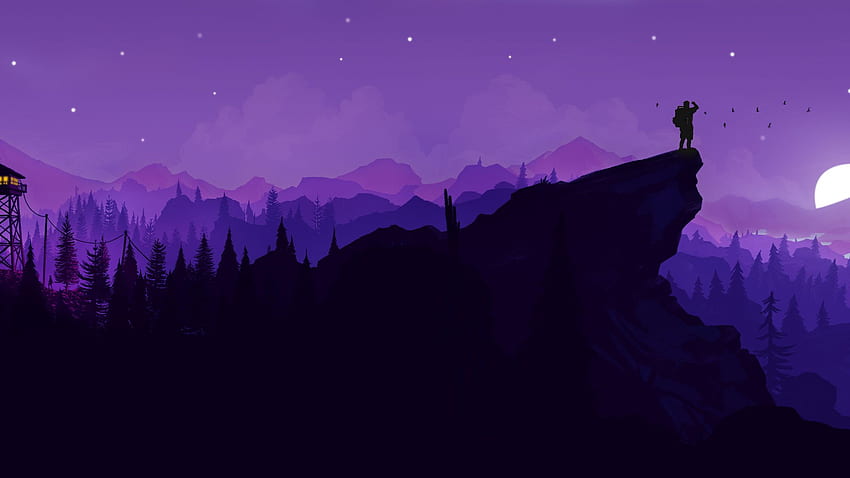 Played Around With The Firewatch Art And Made This Pretty Cool Dual Monitor [] :, Cool Artwork HD wallpaper