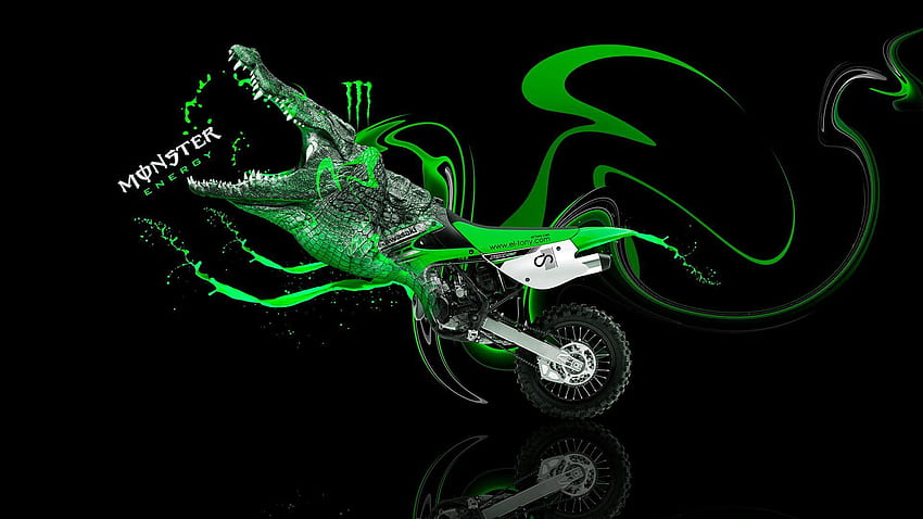Motocross Monster, Monster Dirt Bike HD wallpaper