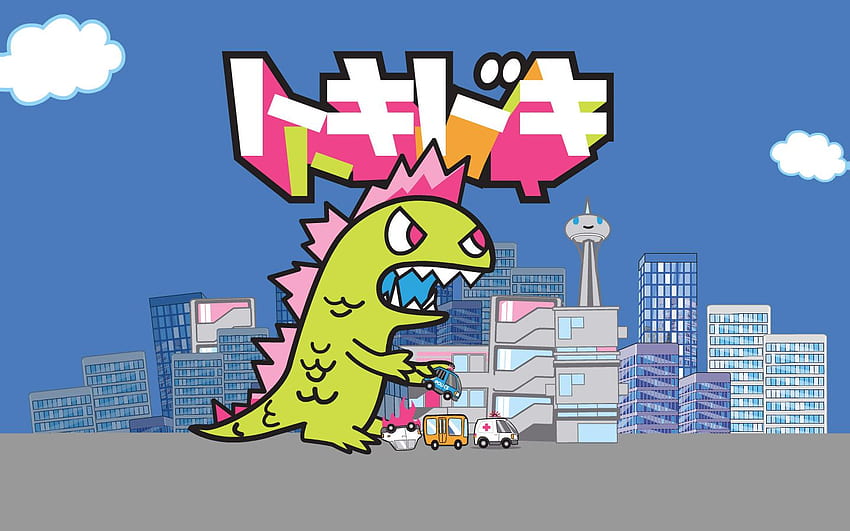 Carolina Campos on Kaiju City Cutie. Godzilla, Cartoon Godzilla HD wallpaper
