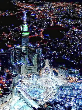 Mecca at night HD wallpapers | Pxfuel
