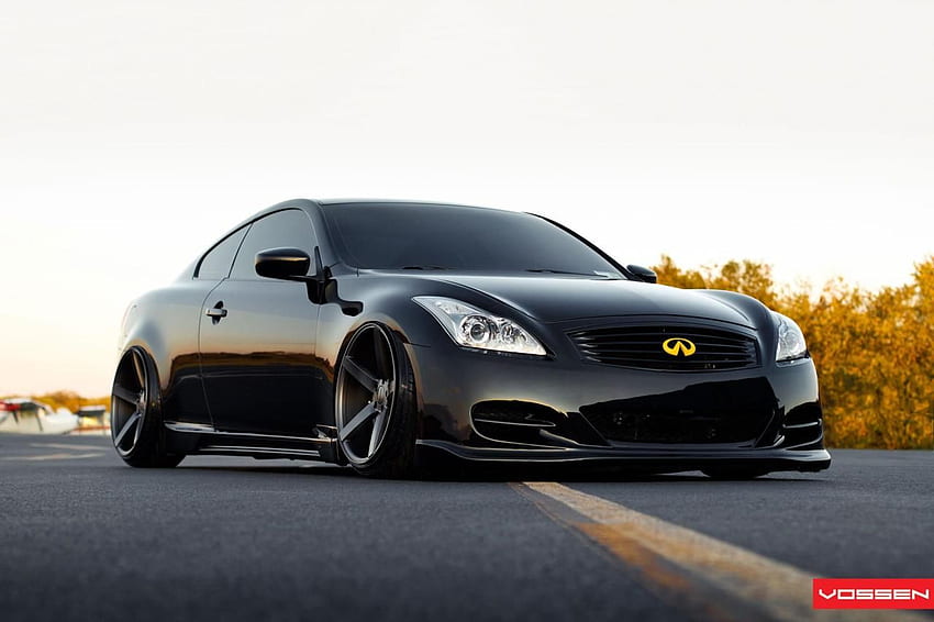 E Ray on Rides. Infiniti g37, Vossen, Blacked out cars HD wallpaper