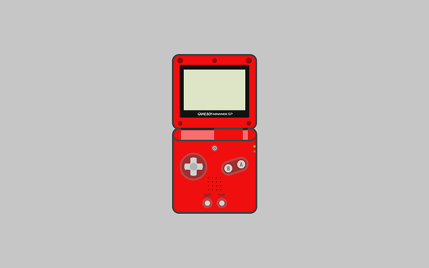 Nintendo Game Boy Advance SP, Nintendo Vermelho papel de parede HD