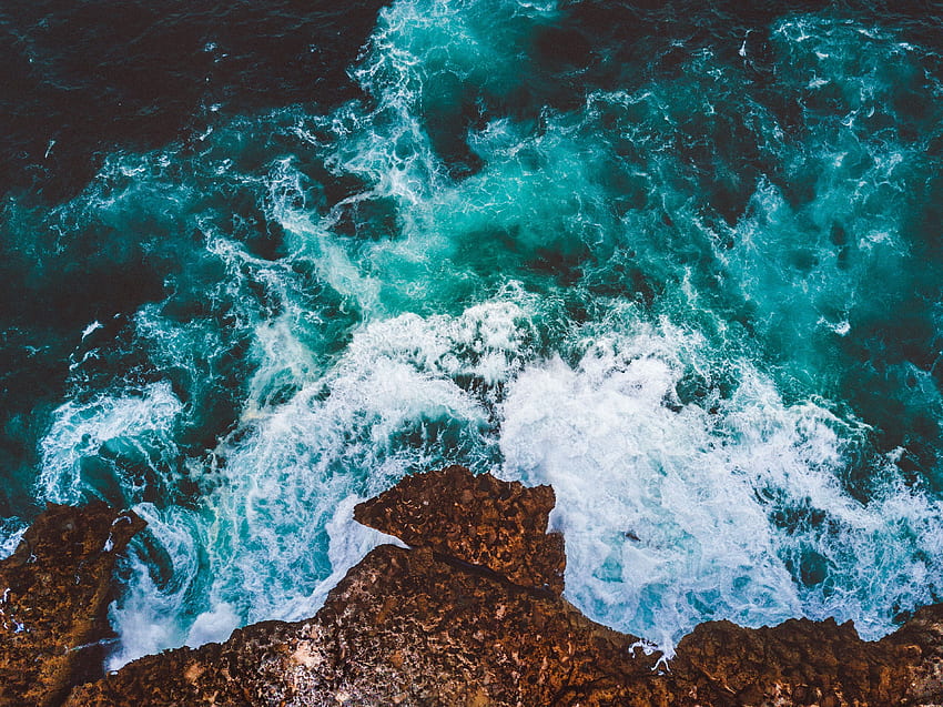 ธรรมชาติ ทะเล หิน โฟม โต้คลื่น วอลล์เปเปอร์ HD
