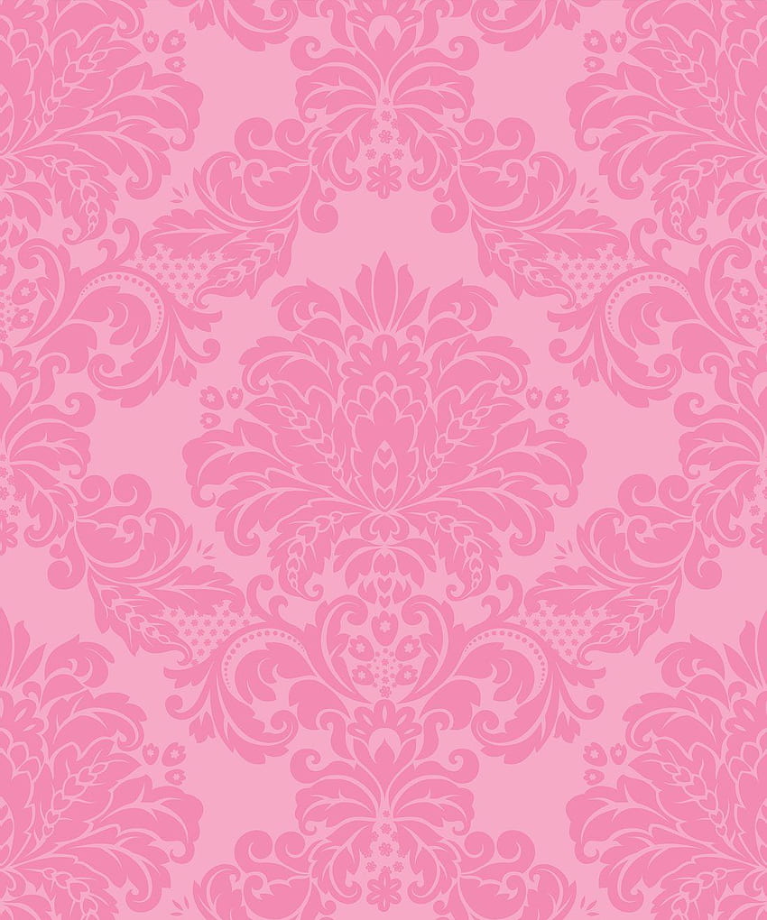 Pink Damask , Bright, Bold & Opulent • Milton & King, Pink Flames HD phone wallpaper