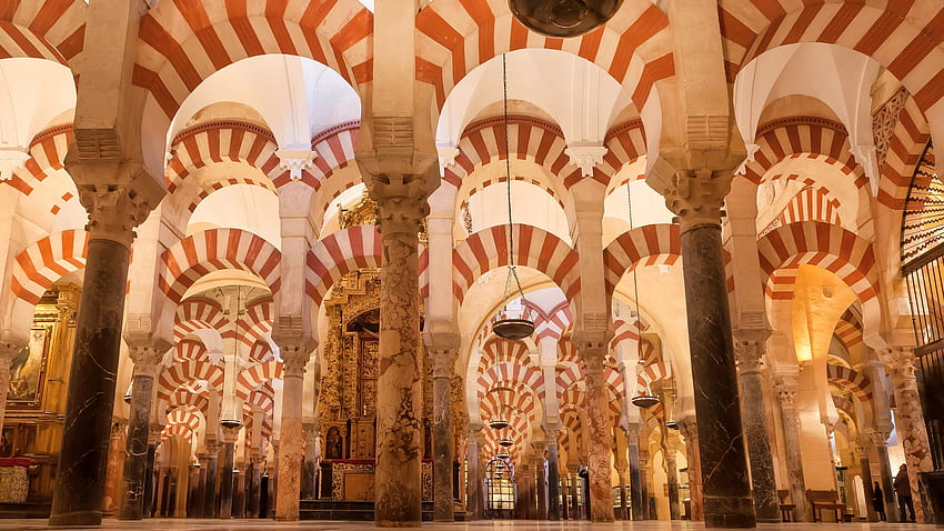 Cordoue, l'Espagne a le plus de sites du patrimoine mondial de l'UNESCO. Résumé architectural Fond d'écran HD