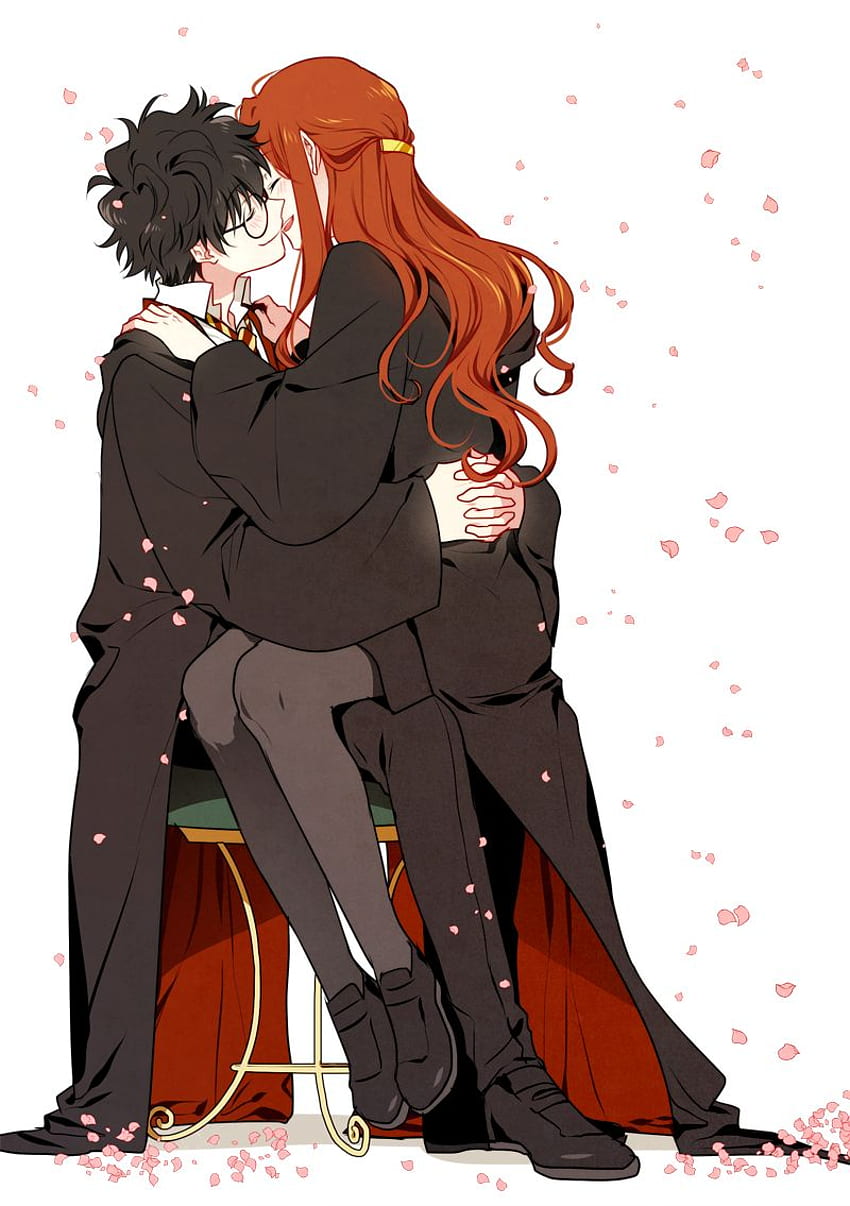 Harry And Ginny Fanart Harry Potter Anime Hd Phone Wallpaper Pxfuel