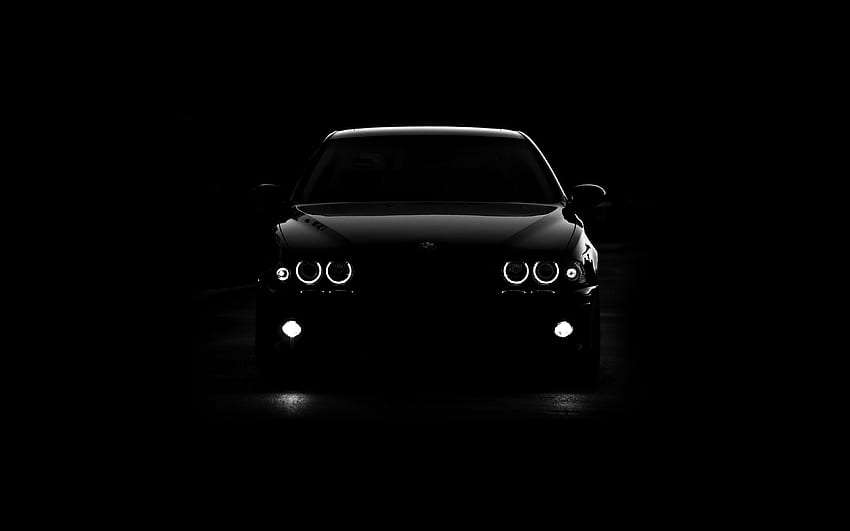 bmw coche luz negra fondo de pantalla
