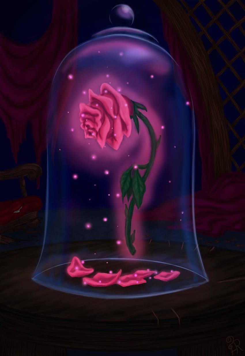 Till The Last Petal Falls – Verzauberte Rose aus „Die Schöne und das Biest“. Biest, Die Schöne und das Biest, Disney HD-Handy-Hintergrundbild
