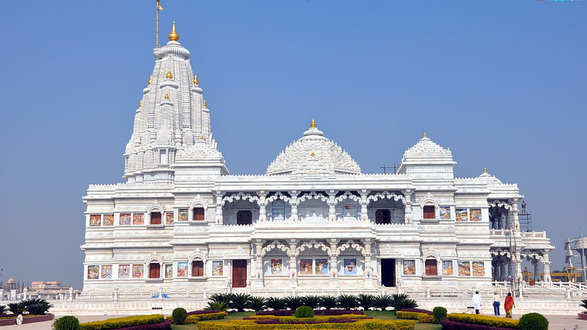 Prem Mandir Vrindavan と [] 、モバイル、タブレット用。 寺院を探索します。 Temple , Temple Jax , LDS Temple , マトゥラ 高画質の壁紙