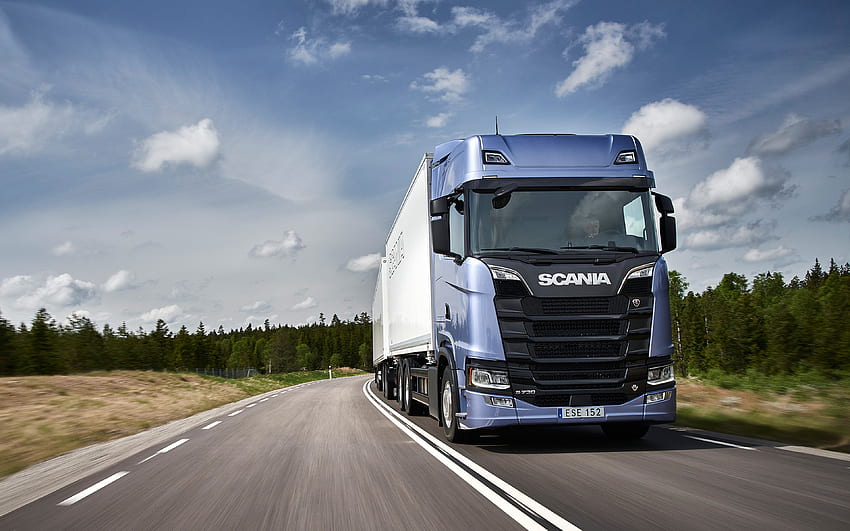 Scania S730, 2018, LKW, yeni kamyonlar, teslimat konseptleri, römorklu kamyon, karayolu treni, Scania ile çözünürlük . Yüksek kalite HD duvar kağıdı