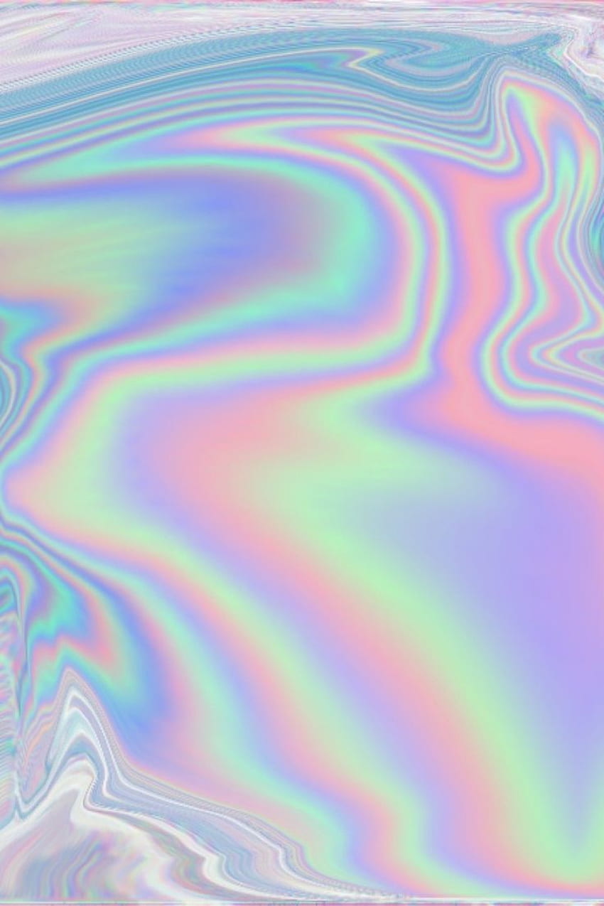 Pastel Holographic - използвайте за струни/ пискюли. Холографски, Холографски, Холографски фон, Сладък холографски HD тапет за телефон