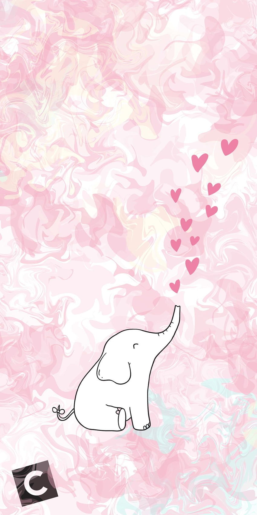 Cute Elephant , Aesthetic Elephant HD phone wallpaper