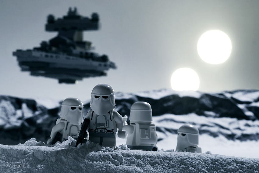 2auoacn Funny Lego Star Wars - Star Wars Forced Perspective Grafik - - HD-Hintergrundbild