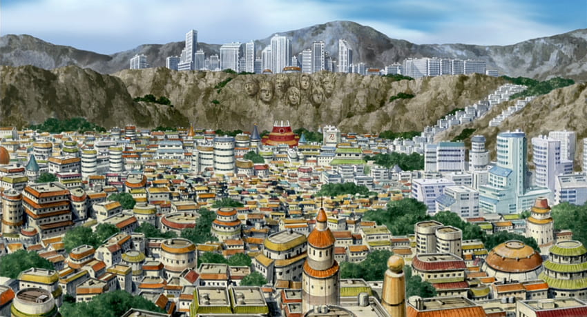 Naruto Village, Konoha HD wallpaper