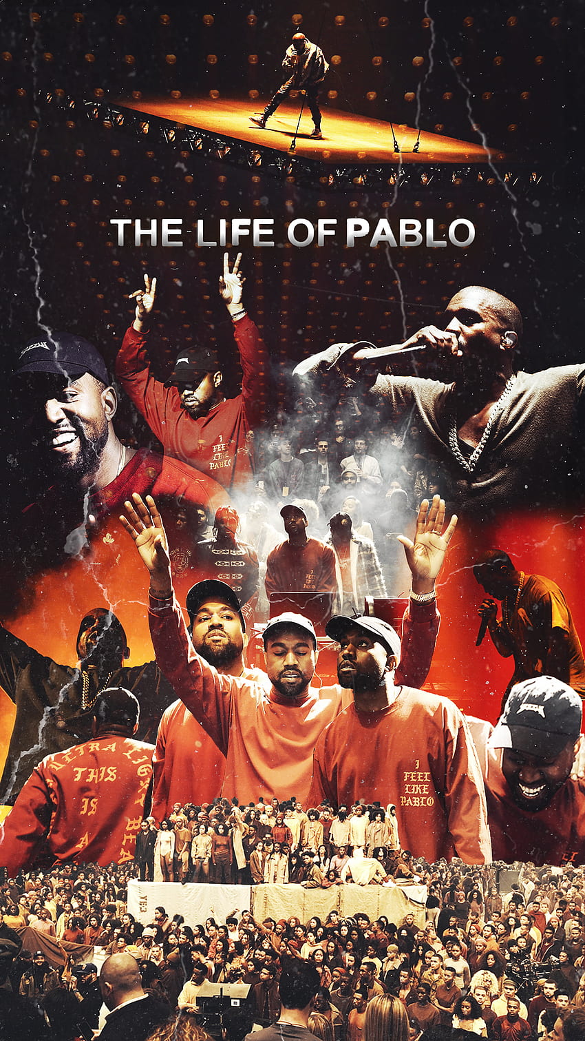 Животът на Пабло Естетик Кание Уест Плакат +!. Kanye west, обложка на албум на Kanye west, обложки на рап албуми, Kanye West Saint Pablo HD тапет за телефон