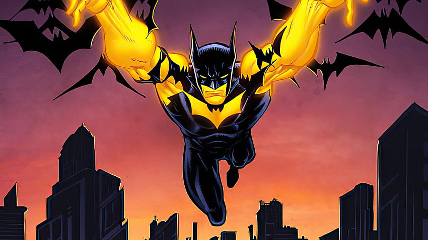 Batman Yellow, Superheroes, , , Background, and HD wallpaper