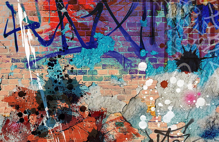 Grunge Graffiti Wall Mural. Murals AU, Grunge Room HD wallpaper