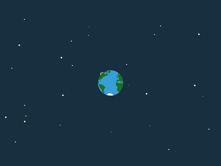 Minimalist • Earth , space, minimalism, sky, design, flat design, artwork • For You The Best For & Mobile, Space Illustration HD wallpaper