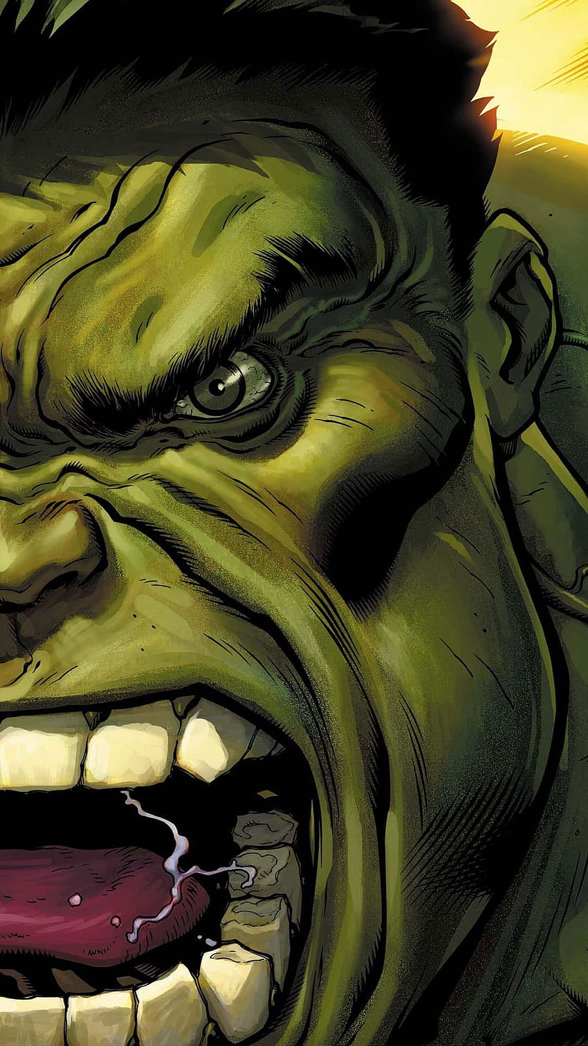 L'incredibile Hulk Illustrazione, Verde, Occhi • Per te Per & Mobile, Hulk in bianco e nero Sfondo del telefono HD