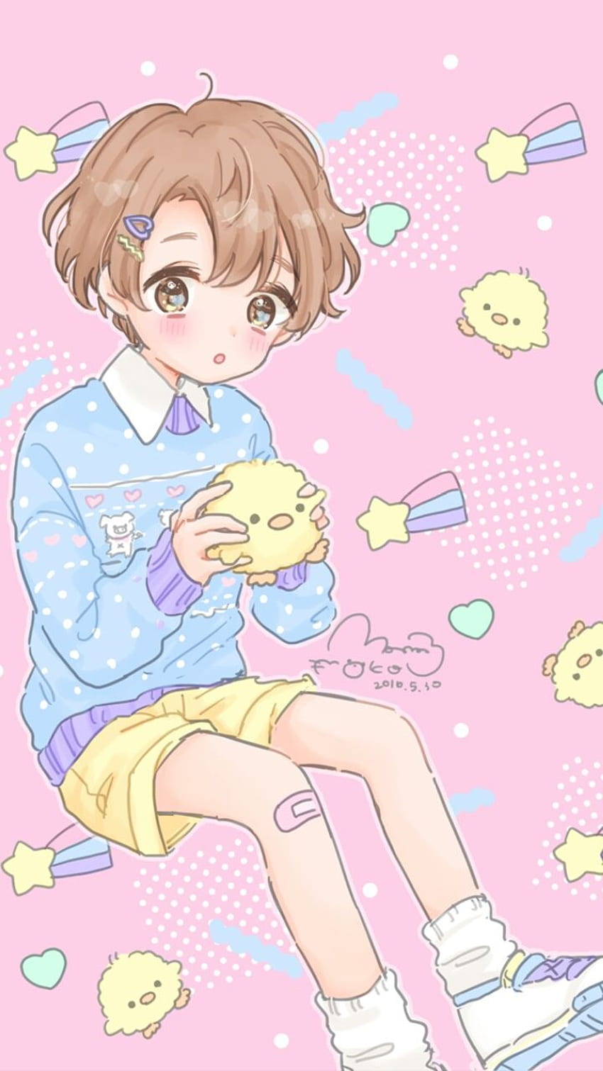 Anime, art, baby, background, boy, cartoon, Chick, cute baby, Kawaii Boy HD  phone wallpaper | Pxfuel